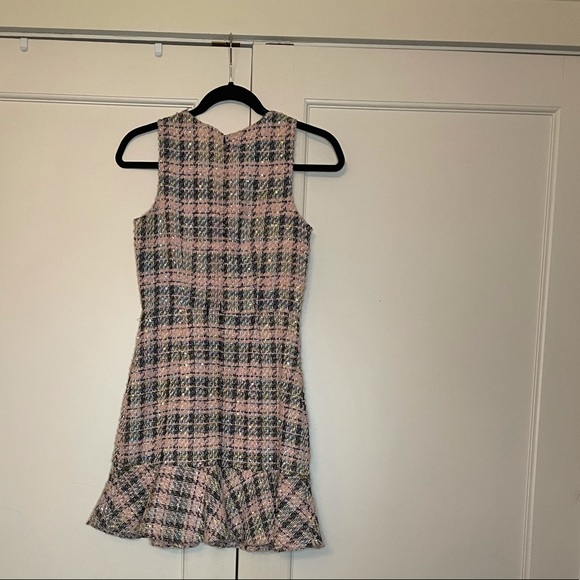 Cute Tweed Dress with Pleat - Picture 4 of 4